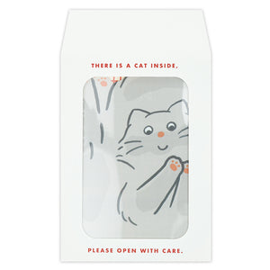 Kitty in an Envelope Letter Set - Grey