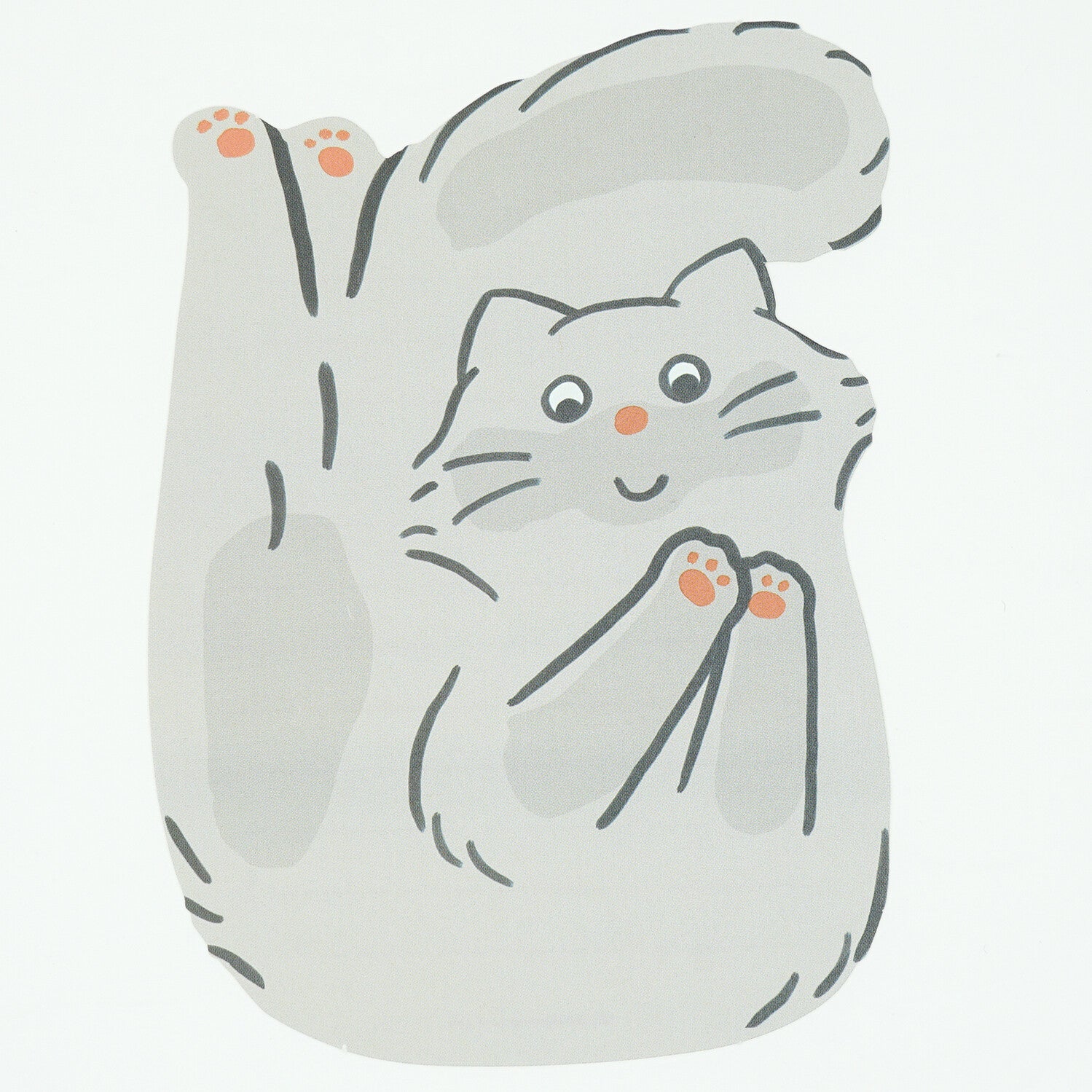 Kitty in an Envelope Letter Set - Grey