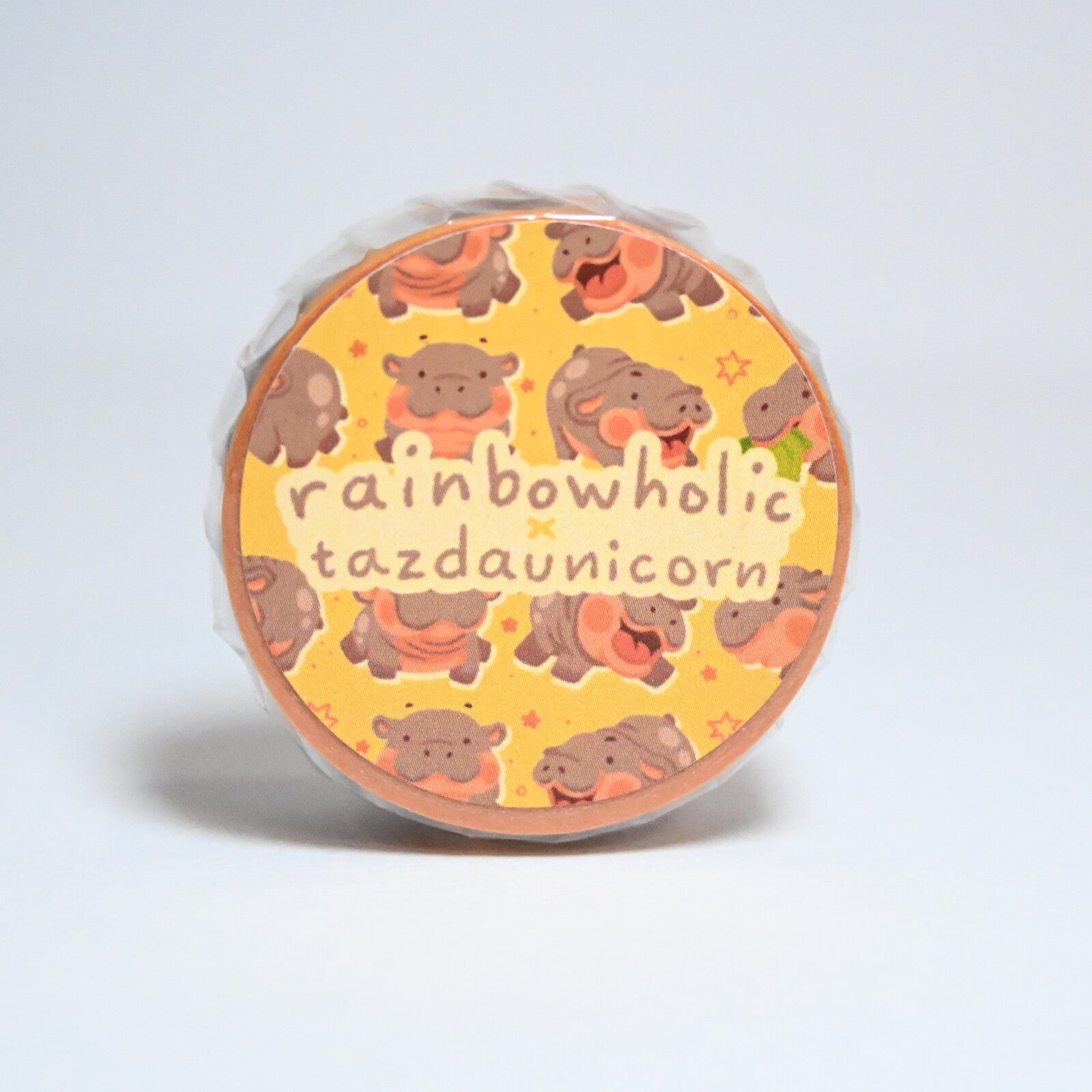 Rainbowholic x Tazdaunicorn Baby Hippo Washi Tape
