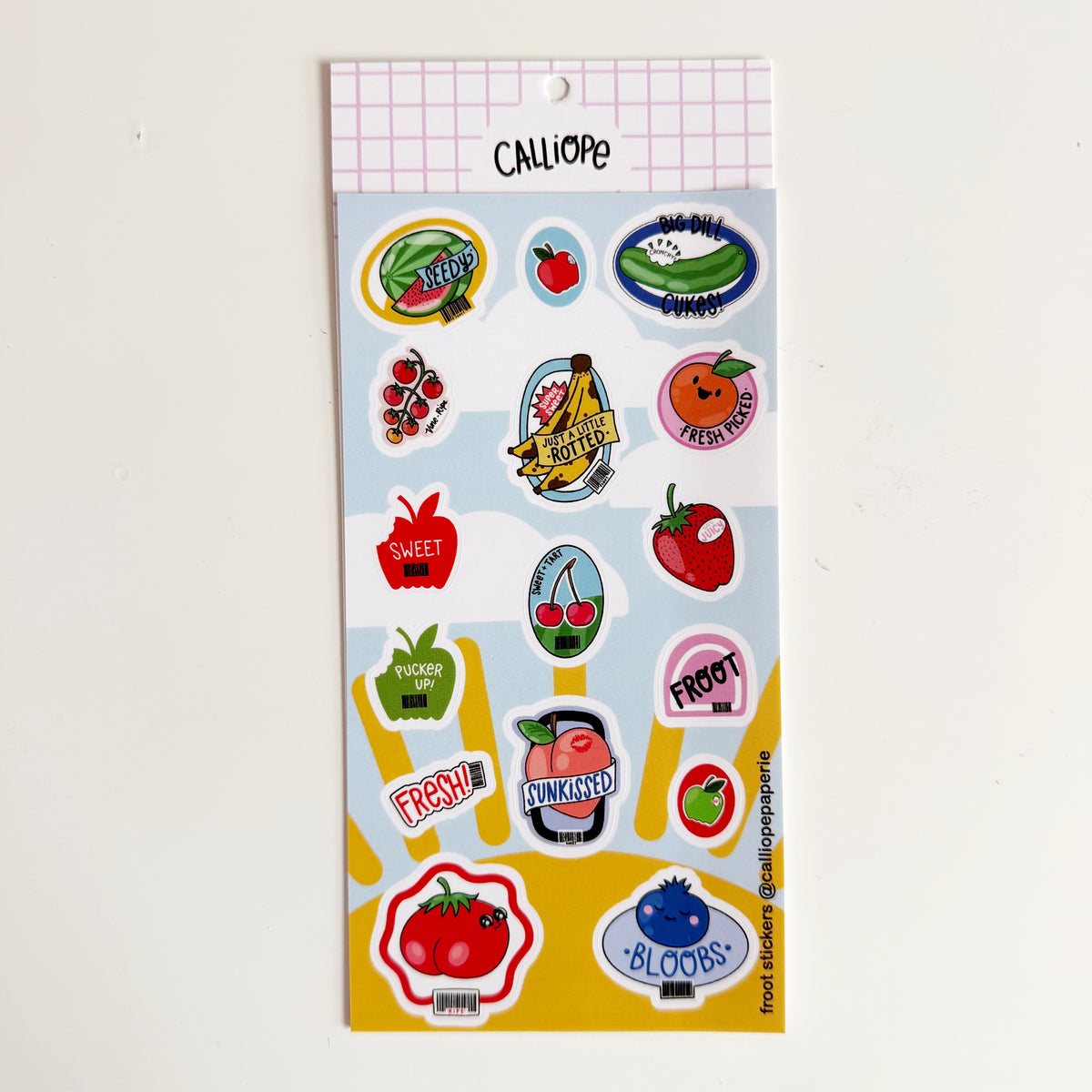 Froot Stickers Sticker Sheet – Calliope Paperie