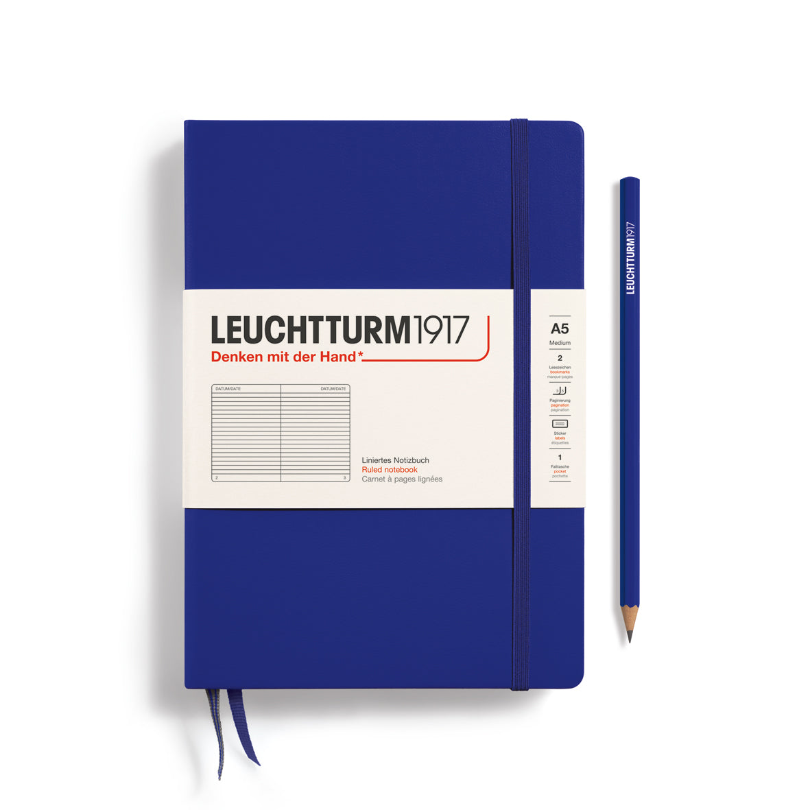 Leuchtturm A5 Hardcover Journal Ruled