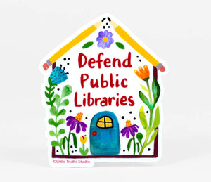 Defend Public Libraries Sticker
