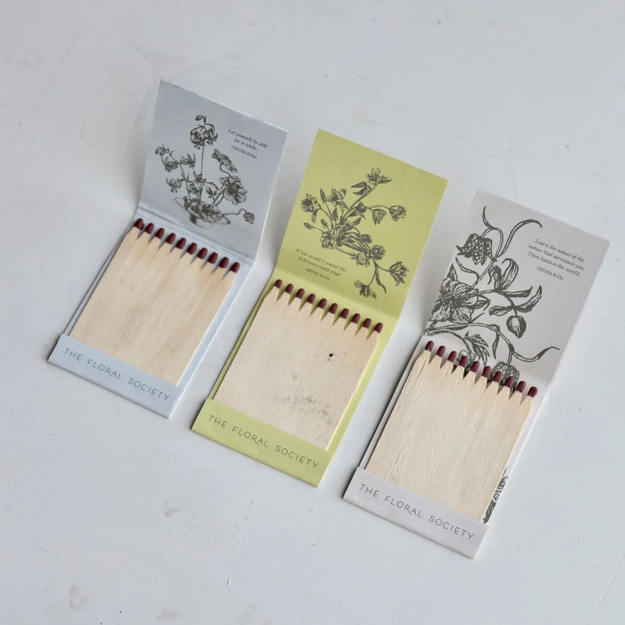 Botanic Matchbooks - 3 Colors