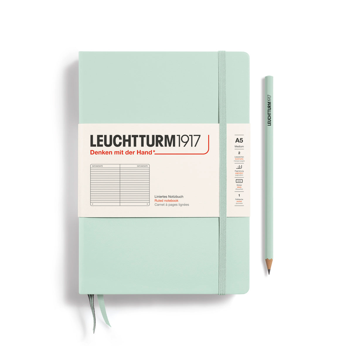 Leuchtturm A5 Hardcover Journal Ruled