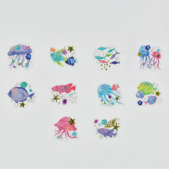 Glittering Sea Sticker Washi Tape