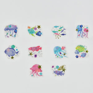 Glittering Sea Sticker Washi Tape