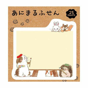 Painting Critters Die-Cut Sticky Notes
