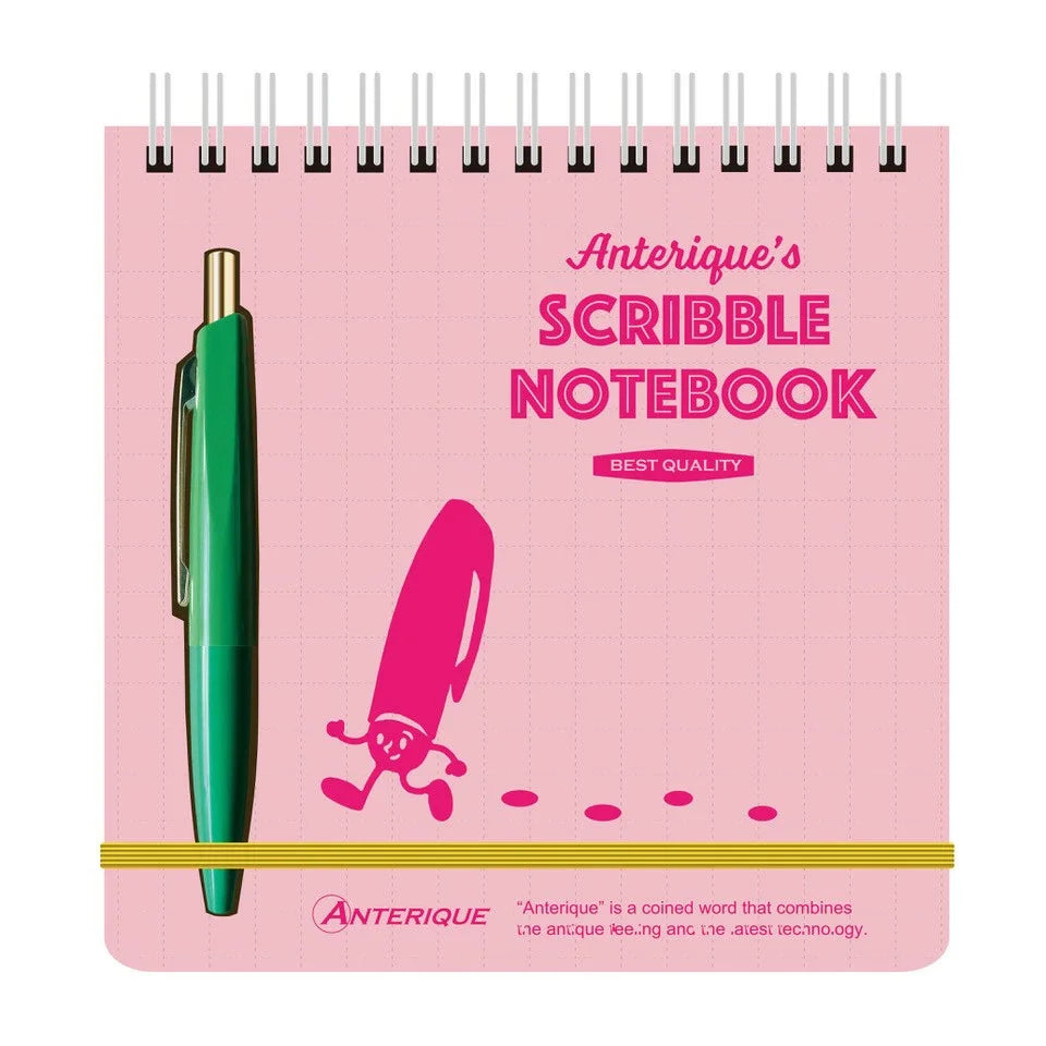 Anterique Scribble Notebook - Pink