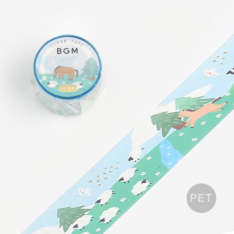 Country Scene Wide Washi Tape