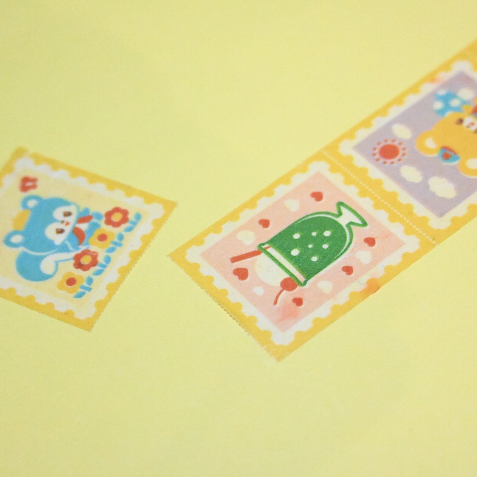 Rainbowholic x Ochame Friends Retro Stamp Washi Tape
