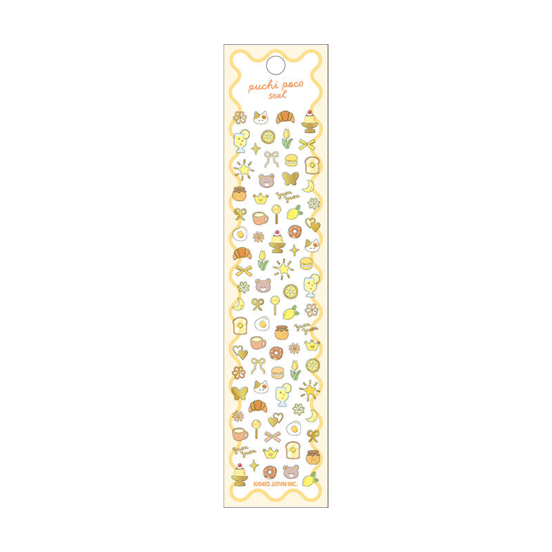 Puchi Poco Seal Tiny Stickers - Yellow