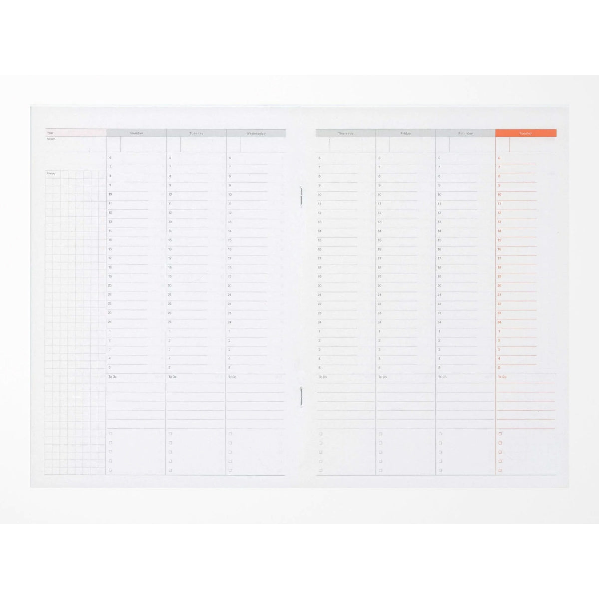 Luddite Vertical Weekly Planner Notebook - 2 sizes!