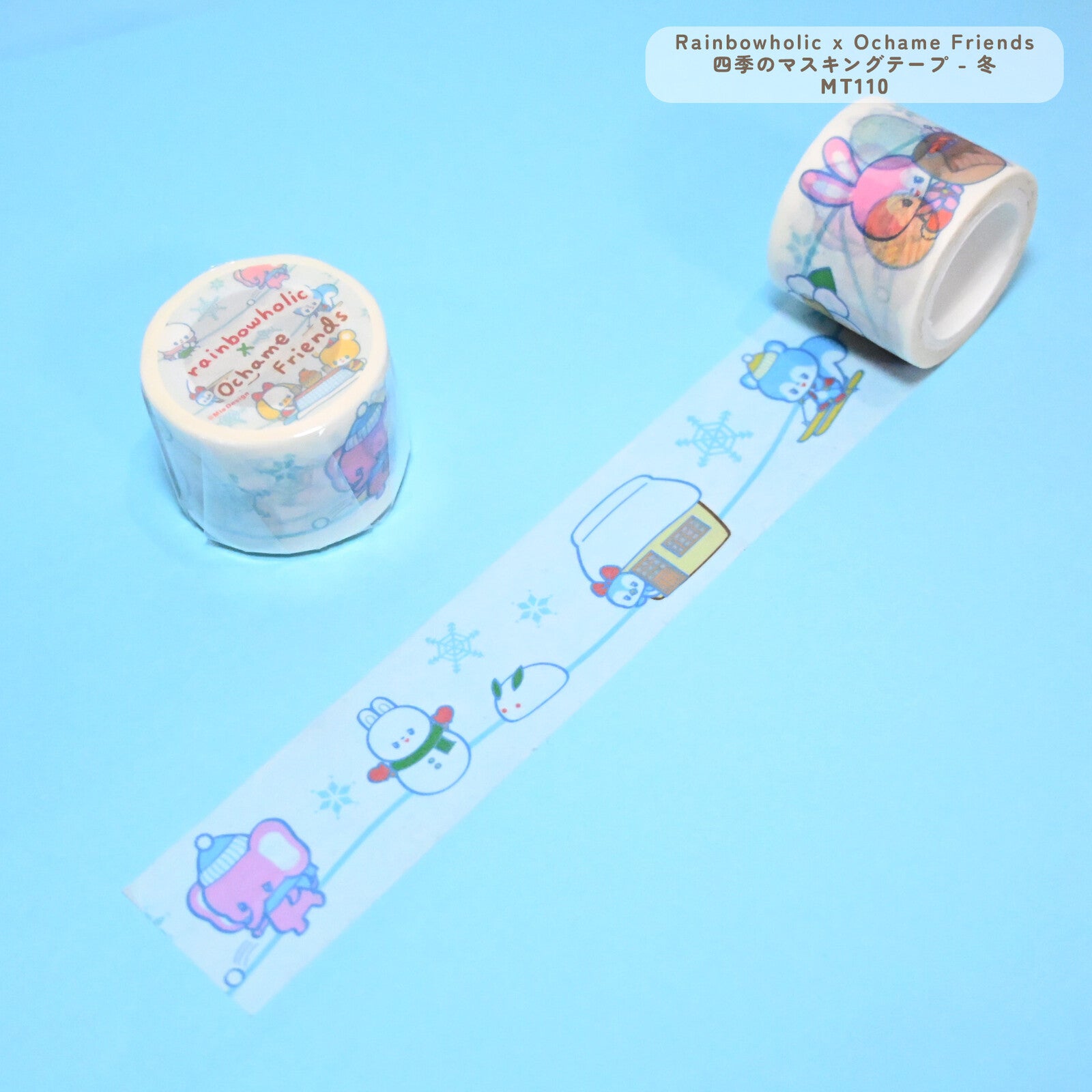 Rainbowholic x Ochame Friends Four Seasons Winter Washi Tape