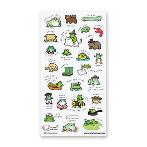 Funny Frogs V2 Sticker Sheet