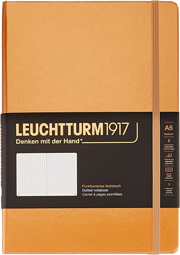 Leuchtturm1917 Medium Hardcover Notebook - Dotted - Sand - A5