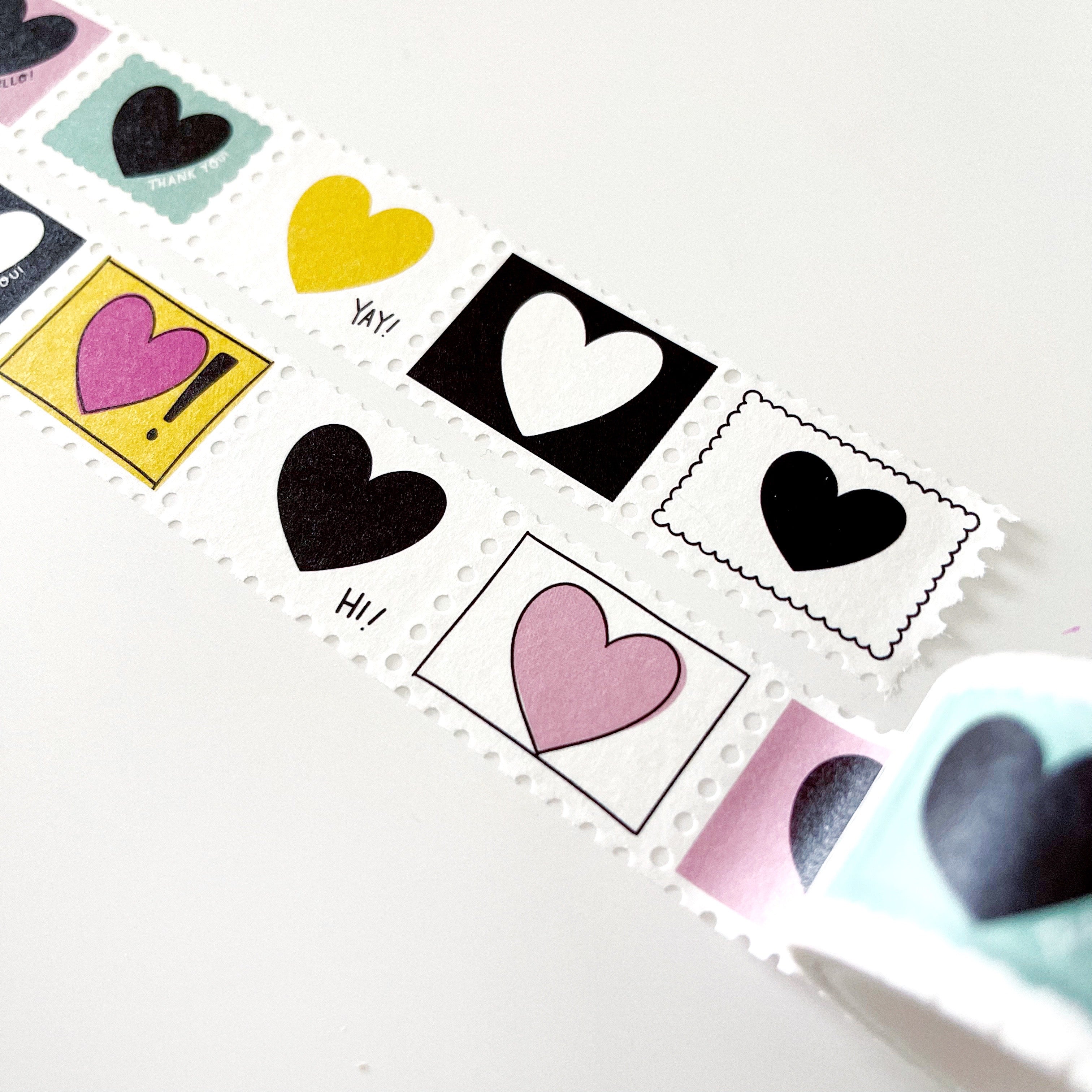Heart Hellos Stamp Washi