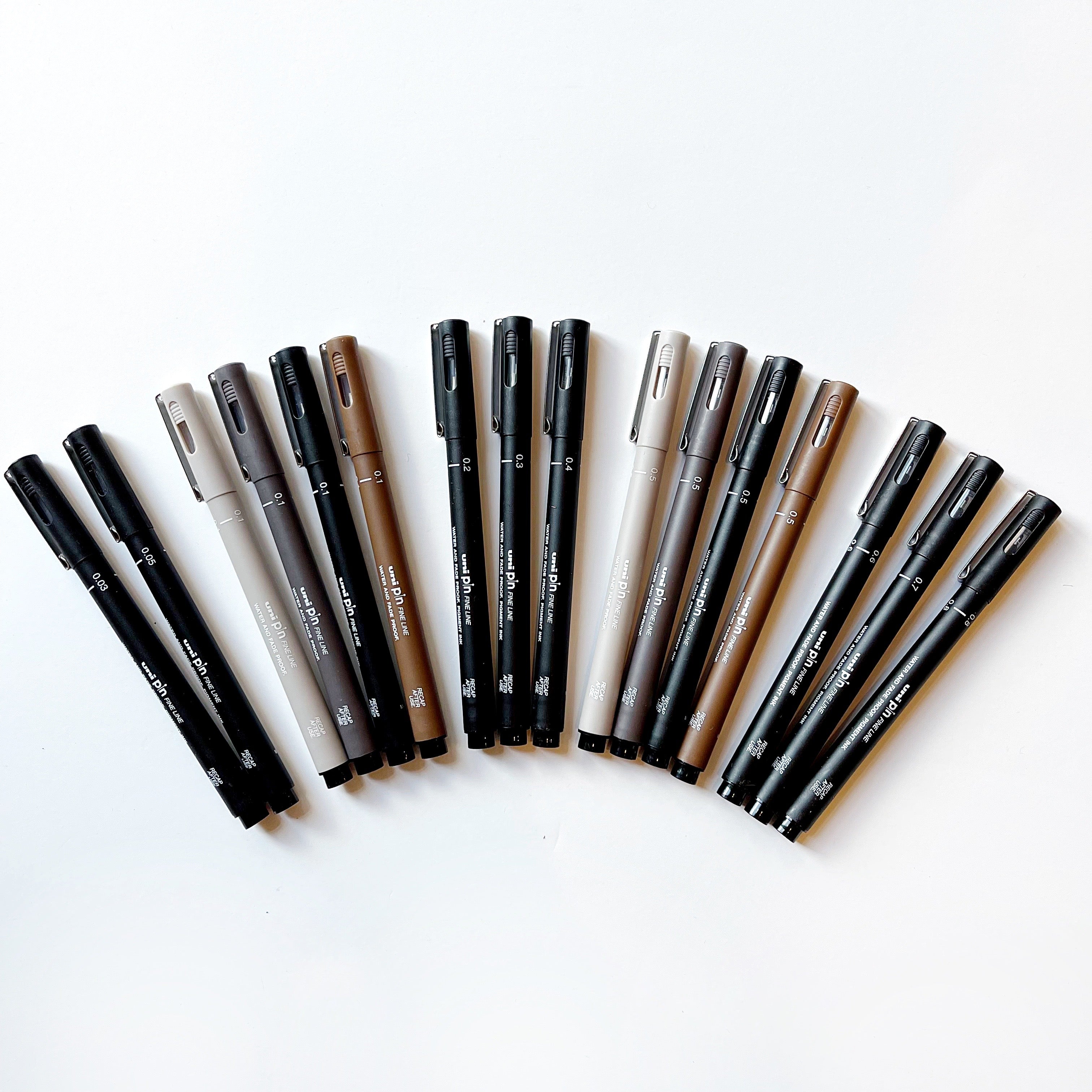 Uni Pin Fine Line Waterproof Pens  PaperStory - The Great Little