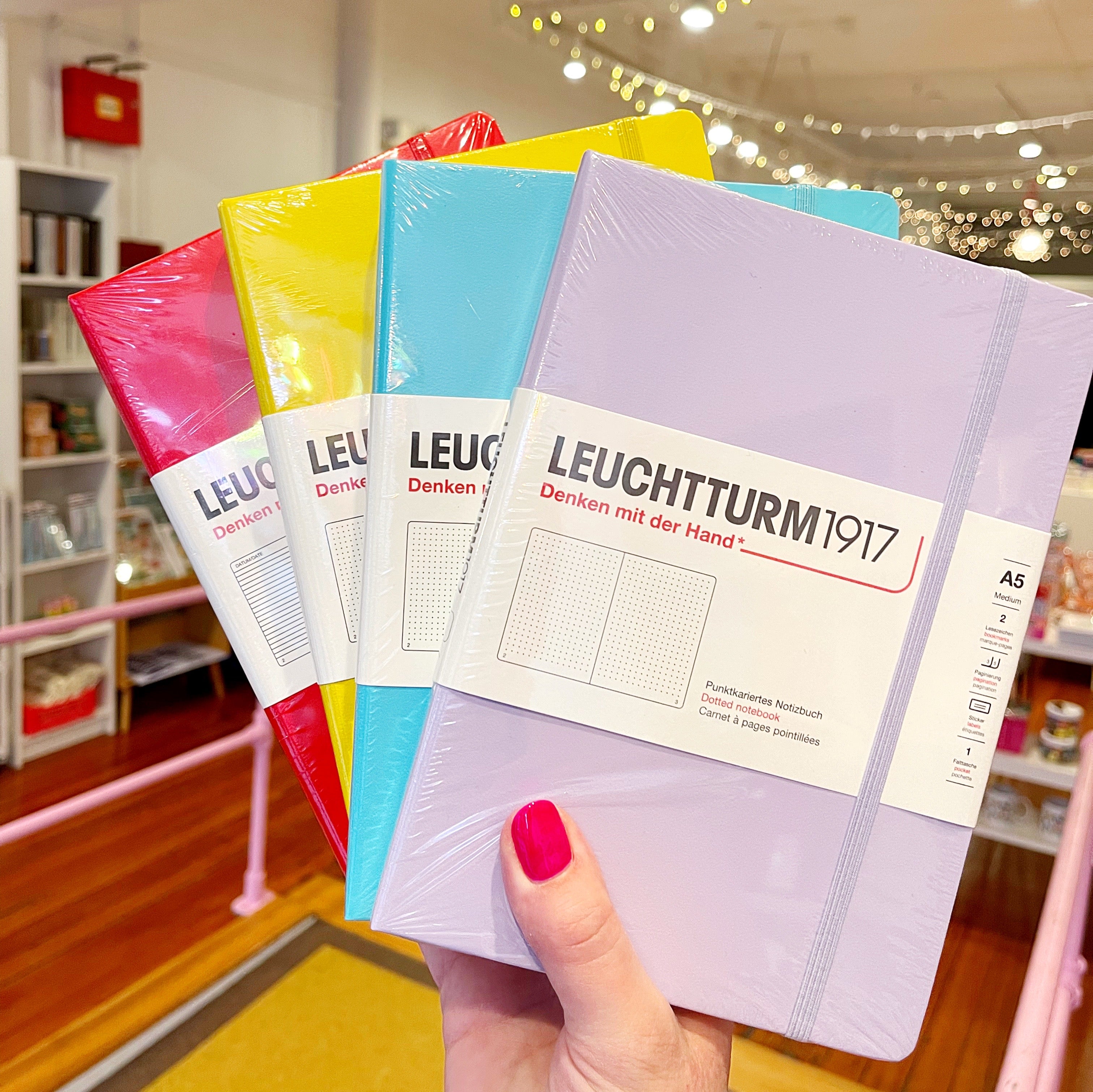Leuchtturm1917 Medium Hard Cover Notebook, Muted Colours - Dotted Paper