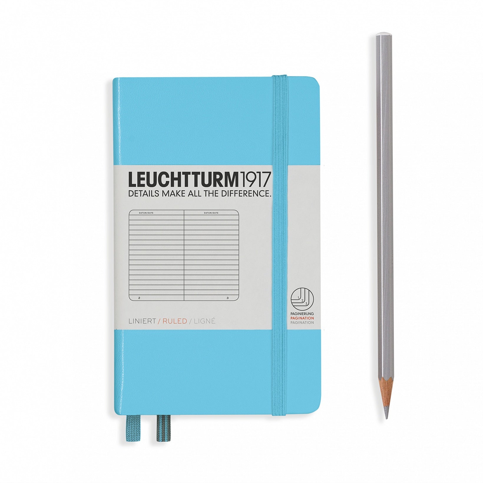 Leuchtturm1917 Hardcover Pocket Notebook - A6 - Nordic Blue - Dotted