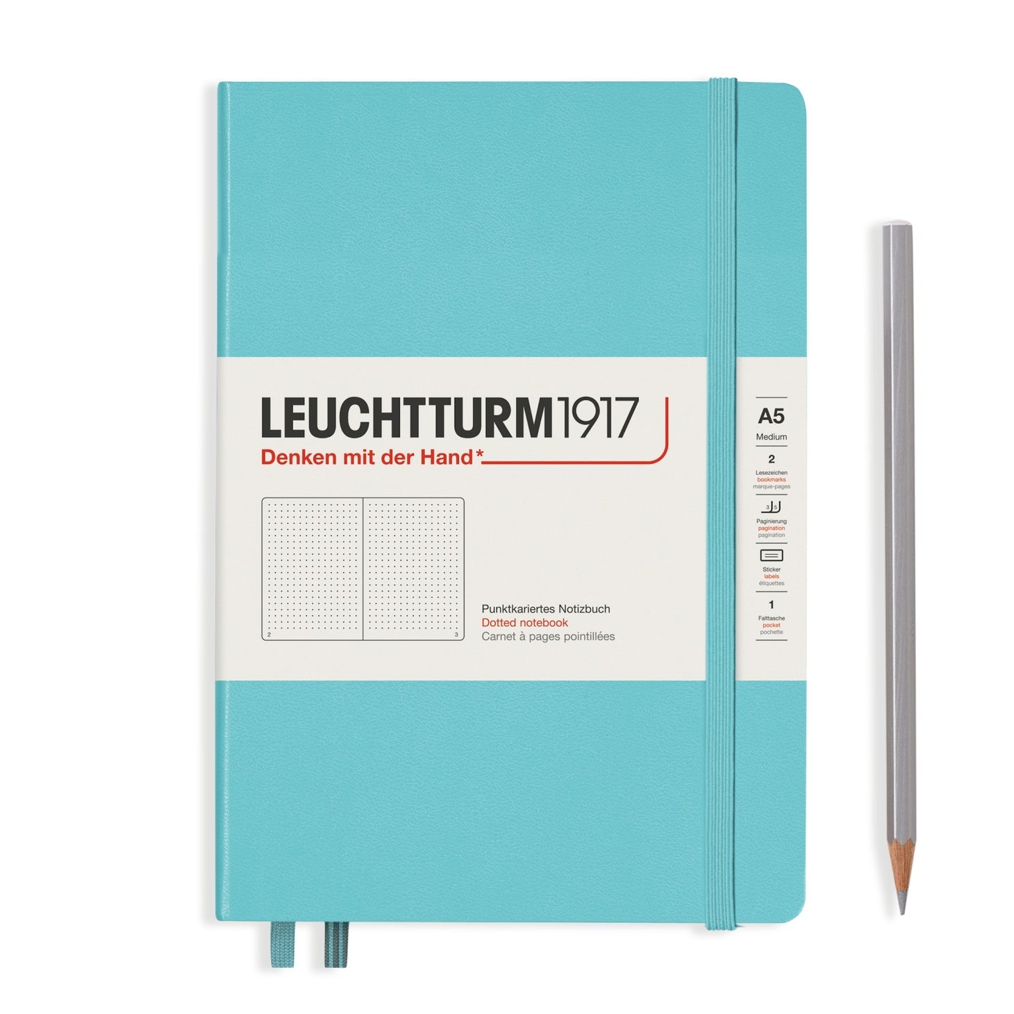 Leuchtturm A5 Hardcover Journal Ruled – Calliope Paperie