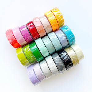 Rainbow Washi Tape 15mm Wide Set Solid Color Tape for Egg 