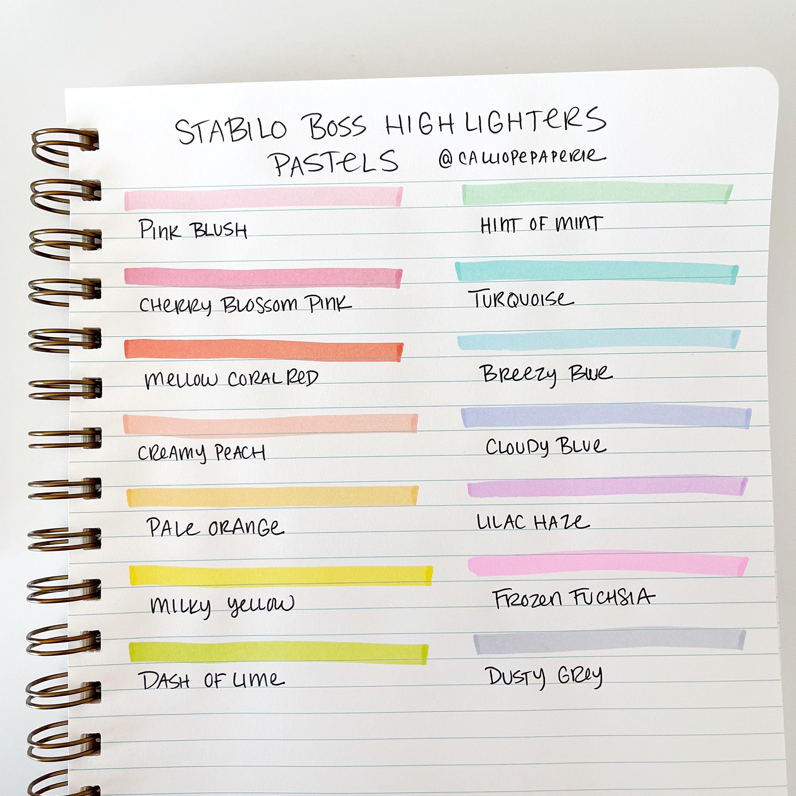 Stabilo BOSS Highlighters - Pastel – Calliope Paperie