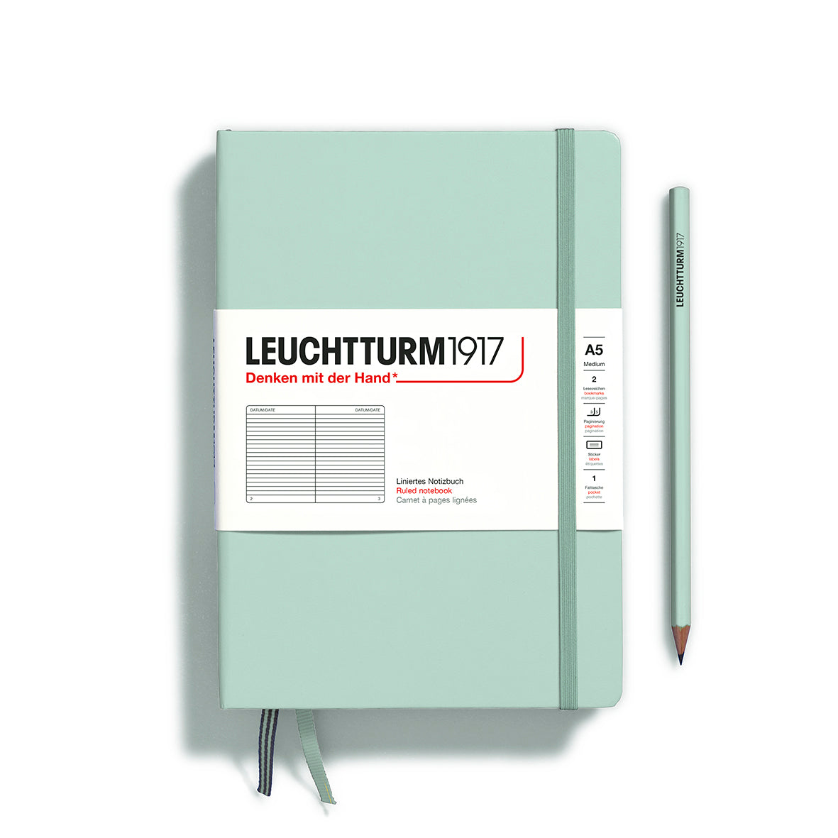 Leuchtturm A5 Hardcover Journal Ruled