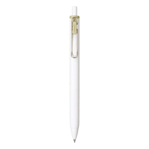 Single Olive Green pen with white barrel and clip in green to match the pen ink color